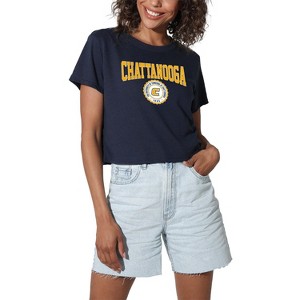 Women's The University Of Tennessee At Chattanooga Collegiate Seal Crop Top T-Shirt - 1 of 4