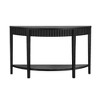 Mirod Half-Moon Console Table with Wood Veneer and Open Shelf, Elegant Entryway Accent Table for Hallways or Foyers - 3 of 4