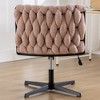 Armless Office Desk Chair No Wheels - 4 of 4