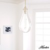 Hunter Fans 11" Lundin Ceiling Light Palm Gold Finish - Modern Pendant for Indoor Use, 1 Bulb, 60W Max, Sleek Design - 3 of 4