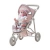 Olivia's Little World Doll Jogging-Style Pram, Pink/Cream/Grey - 3 of 4