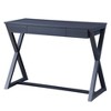 NicBex Home Office Desks 42" Desk with Storage Office Home Desks Writing Table with 1 Drawer and Cross Metal Legs for Study - 4 of 4