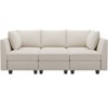 Belffin 6-Piece Modular Sleeper Sectional with Storage & Reversible Chaise – Velvet Convertible Sofa Bed - 2 of 4