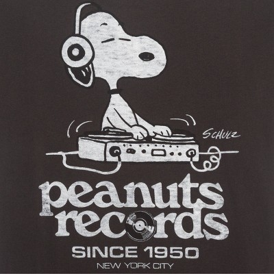 Мужские футболки Peanuts Men's Peanuts Records Graphic T-Shirt - Black M — фото 4