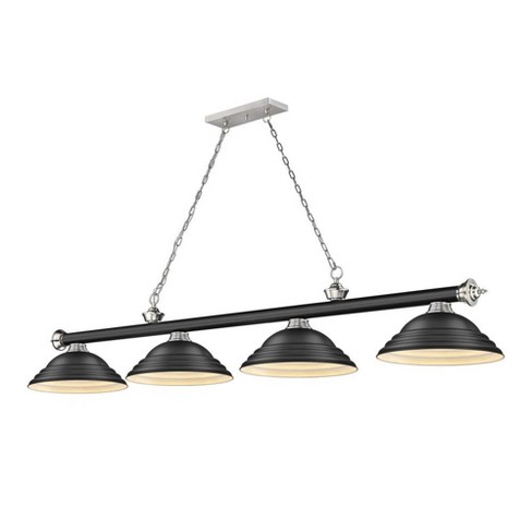 Z-Lite Cordon 4 - Light Chandelier in  Matte Black/Brushed Nickel - image 1 of 2