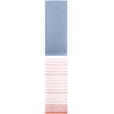 REGALWOVEN Bathroom Hand Towels Cotton Soft Absorbent Towel Set 13" x 30"/13" x 27" 2 Pcs