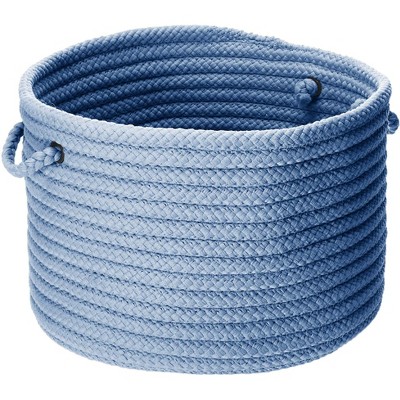 Colonial Mills Simply Home Solid - Blue Ice 24"x24"x14"  100% Polypropylene Round