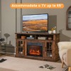 Costway 58" Fireplace TV Stand W/ 1400W Electric Fireplace for TVs up to 65 Inches Grey/Black/Brown/White - 3 of 4
