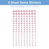 Unique Bargains Acrylic Self-Adhesive Decorative Rhinestone Stickers 5 Sheets/810 Pcs - 2 of 4