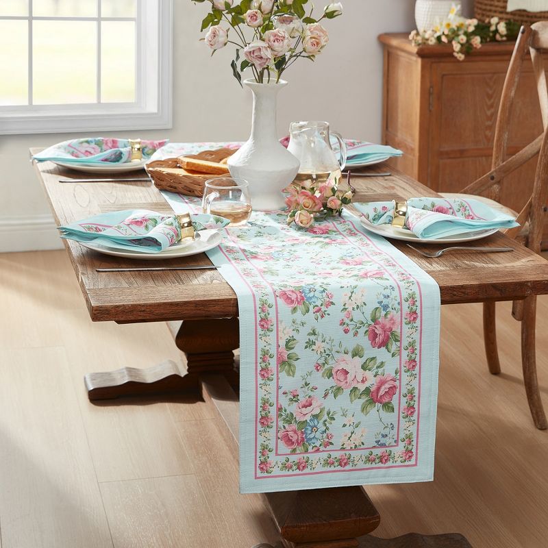 Vintage Floral Garden Table Runner - Multicolor - 13x70 - Elrene Home Fashions, 1 of 4
