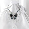 Renaissance Butterfly Fairy Necklace, Vintage Woodland Fairycore Jewelry For Women Fantasy Cosplay Gift - 3 of 4