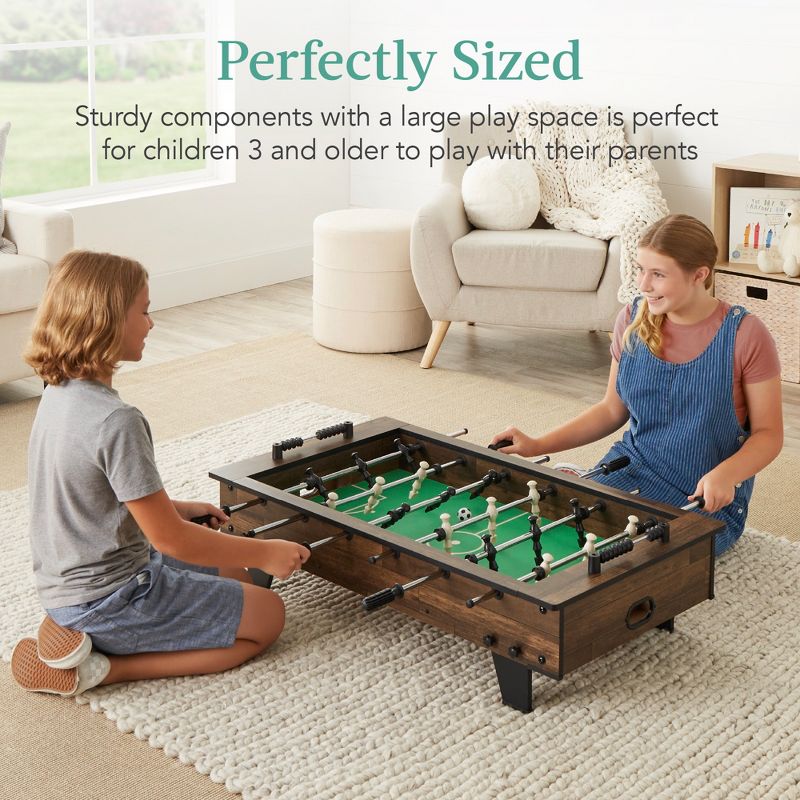 Best Choice Products 40in Tabletop Foosball Table, Arcade Table Soccer for Home, Game Room w/ 2 Balls, 5 of 9