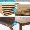 PAGED Computer Desk with Z-Shaped Metal Legs, Modern Office Desk with Wood Desktop for Living Room - 3 of 4