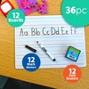 Flipside Products Red & Blue Ruled/Dry Erase Dual Sided Board + Pen + Student Eraser Set, 12 Sets - 3 of 4