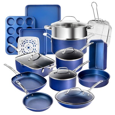 Granitestone Blue 20pc Cookware/Bakeware Set