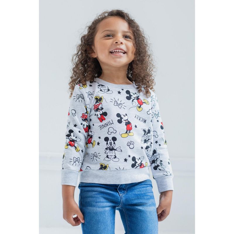 Disney Frozen Minnie Mouse Princess Moana Nightmare Before Christmas Toy Story Lion King Mickey Lilo & Stitch Girls Pullover Sweatshirt Toddler, 2 of 6