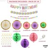 KatchOn, Macaron Birthday Decorations Set - Pack of 18 | Pastel Happy Birthday Decorations | Birthday Honeycombs - 2 of 4