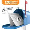 Big Dot of Happiness Class of 2025 Black & White Party Grad Envelope Seal Stickers, Round Circle Stickers Seal, Graduation Envelope Seals - 120 Count - 2 of 4
