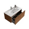 NicBex Floating Bathroom Vanity with Sink,Bathroom Sink Vanity with Drawer,24/30/36 inch Bathroom Sink Cabinet for Bathroom,Walnut/Oak/Black - 2 of 4