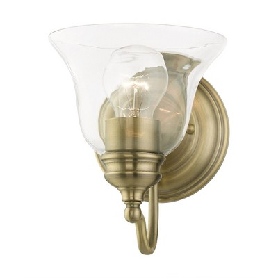 Livex Lighting Moreland 1 - Light Vanity in  Antique Brass