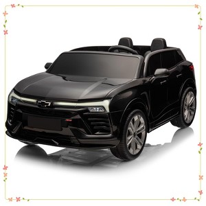 24V Kids Ride On Car, 2-Seater SUV Licensed Chevrolet Blazer Electric Car w/Parent Remote Control - 1 of 4