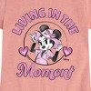 Girls' - Disney - Living In The Moment Fitted Short Sleeve Graphic T-Shirt - 2 of 4