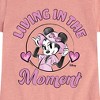 Girls' - Disney - Living In The Moment Fitted Short Sleeve Graphic T-Shirt - image 2 of 4