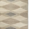 Beige Brown And Gray Wool Geometric Hand Woven Area Rug - 4 of 4