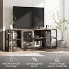 Farmhouse TV Stand for 75 inch TV, Entertainment Center with Storage Cabinet, Industrial TV Console Cabinet with Mesh Doors for Living Room - 4 of 4