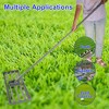NAYSAYE Garden Cleaning Tool Lawn Leveling Rake Heavy Duty Metal Build for Backyard and Farmland, Gray, 29.3"*9.4"*79.5" - 2 of 4