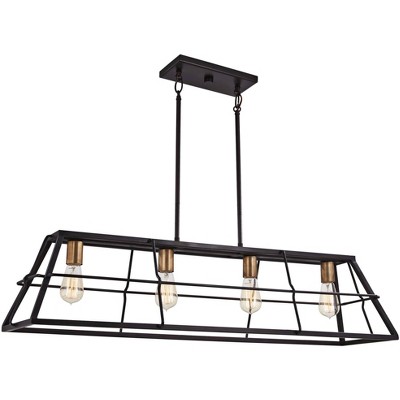 Minka Lavery Keeley Calle 42" Wide Bronze Kitchen Island Light Pendant