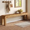 Lantine Solid Wood 63" Long Entryway Bench, Shoe Bench, Farmhouse End of Bed Stool for Bedroom, Hallway, Living, Easy Assembly - 4 of 4