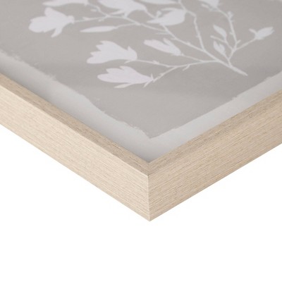 Beige and White Botanical Framed Wall Art Set, 12" x 14", 3-Piece