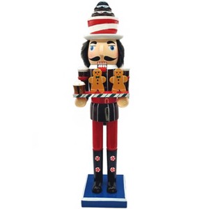 Wizardi Christmas Nutcracker with Cookies. Classic Wooden Festive