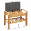 HDZNVF Shoe Rack Bench with Storage Shelf for Entryway Hallway Bedroom - 3 of 4