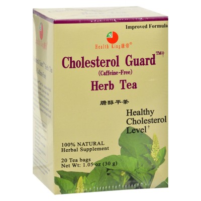 Health King Medicinal Teas Cholesterol Guard Herb Tea - 1 Box/20 Bags