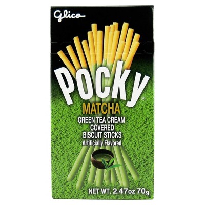 Glico Pocky Matcha Green Tea Cream Covered Biscuit Sticks - 2.47oz