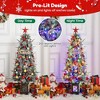 GustoWave 4.5-Foot Tall Christmas Tree,Two-Color switchable,with Snowflake Berries, Perfect Christmas Decoration fo Living Room, Holiday Party - 4 of 4