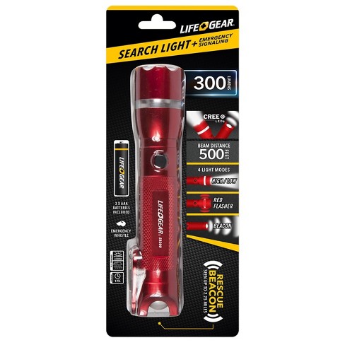 LifeGear Glow Mini Flashlight - RED