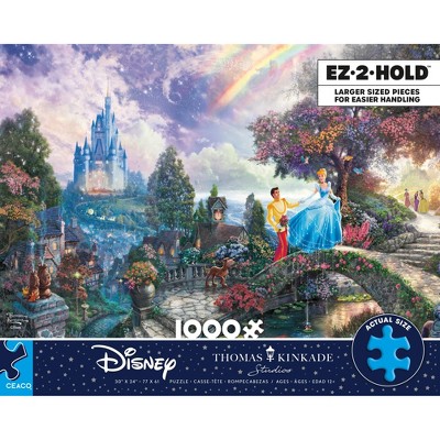 Ceaco Disney Thomas Kinkade: Cinderella Wished Upon a Dream Oversized Jigsaw Puzzle - 1000pc_2