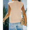 Clearlove Women's Mock Neck Knit Sweater Vest Sleeveless Casual Trendy Summer Ribbed Pullover Tank Tops - 4 of 4