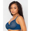 Curvy Couture Women'S Plus Size Sheer Mesh Full Coverage Unlined Underwire Bra - 2 of 4
