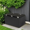 SEVOBAL Heavy Duty Tool Box Aluminum Trailer Tongue Portable for Storage Organizatio Ttool Storage Box Trailer Toolbox Open Top, Black, 78"*48"*46" - 2 of 4