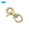 Unique Bargains Pure Brass Round Lobster Clasp Keychains for DIY Leather Craft - 3 of 4