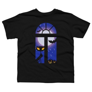 Boy's Design By Humans Halloween Mood By CuckooParrot T-Shirt - 1 of 4
