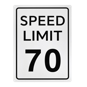 Unique Bargains Aluminum Weather Resistant Waterproof Rust Free Traffic Sign 1 Pc - 1 of 4