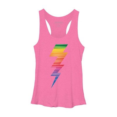 Adult Design By Humans Lightning Bolt Thunder Storm Pride By heybert00 Racerback Tank Top