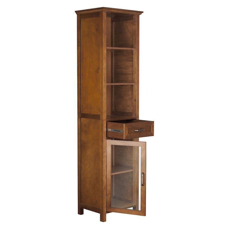 Avery Linen Cabinet with One Drawer Oil Oak Brown - Elegant Home Fashions, 6 of 13