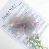 Summer Crystal - Tulle Bow with Pompoms Hair Clip - 1 Pack - 4 of 4