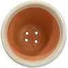 Sunnydaze Studio Outdoor/Indoor UV- and Frost-Resistant Ceramic Flower Pot Planter with Drainage Holes - 2 of 4